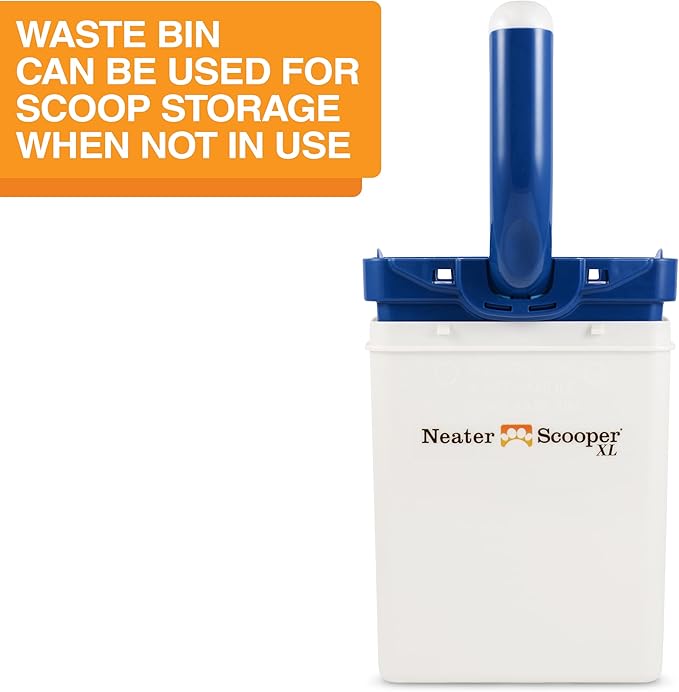 Neater Pet Brands Neater Scooper XL Cat Litter Scoop, 15 Refill Bags – Extra-Large Capacity Mess-Free Cat Litter Scooper with Bag for Large &amp; Multiple Cats, Spill-Proof Litter Box Scooper with Holder