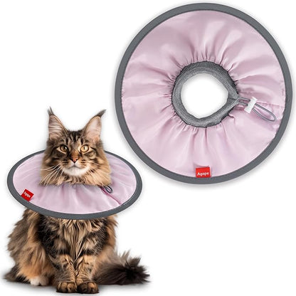 Agape Soft Cat Cone, Comfy Collar to Stop Licking &amp; Scratching, Lightweight Recovery Collar for Cats After Surgery, Adjustable Elizabethan Collar for Neuter Recovery, Waterproof Neck Cones for Cats