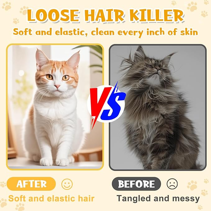 Pet Hair Removal Glove,2025 New All-in-One Grooming Mist Pet Hair Remover Gloves, Pet Hair Remover Glove for Cats &amp; Dogs,Double-Sided Reusable Gloves for Couch, Clothing,Carpet (Green)