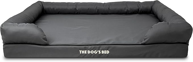 The Dog’s Bed, Dog Bed XXL Grey 51.5x39, Memory Foam, Pain Relief: Arthritis, Hip &amp; Elbow Dysplasia, Post Surgery, Lameness, Supportive, Calming, Waterproof Washable Cover, Veterinary Approved