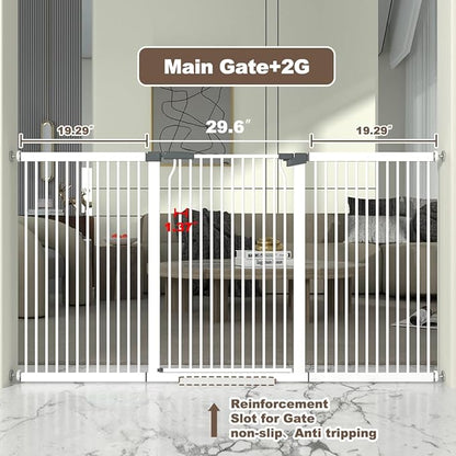 41" Extra Tall and Wide Baby Gate, 68.5-72.2&