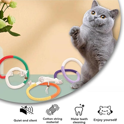 Celery Pets Cat Chew Rope,Catnip-Infused Organic Cotton Chew Rope Toys for Cats, Soft &amp; Safe Dental Chew Toys for Indoor Cats, Self-Play and Teeth Cleaning (3PCS)