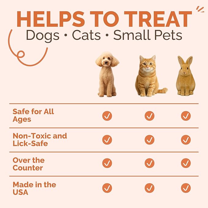 Hot Spot &amp; Itch Relief Skin Cream for Dogs &amp; Cats | Fast &amp; Lasting Relief | Treats the Source | Natural Ingredients &amp; Colloidal Silver | Vet-Recommended | Safe &amp; Non-Toxic | Made in USA (2oz)