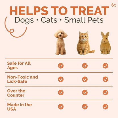 Hot Spot &amp; Itch Relief Skin Cream for Dogs &amp; Cats | Fast &amp; Lasting Relief | Treats the Source | Natural Ingredients &amp; Colloidal Silver | Vet-Recommended | Safe &amp; Non-Toxic | Made in USA (2oz)