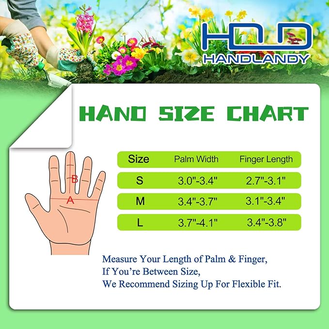 HANDLANDY Rose Pruning Gardening Gloves for Men &amp; Women, Thornproof Long Gauntlet Gloves, Pigskin Leather - Breathable &amp; Durability (Small)