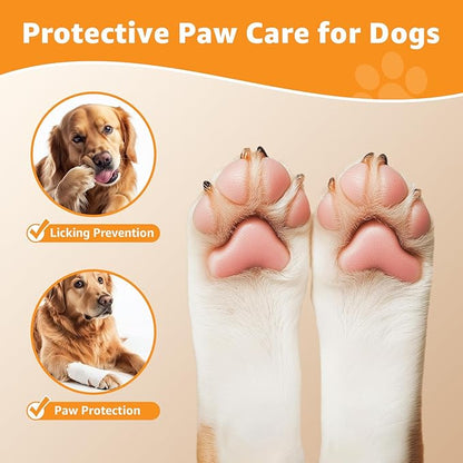 LOOBANI Dog Socks to Prevent Licking Paws - Dog Socks for Hardwood Floors Anti Slip for Traction Control - Dog Grippy Socks for Senior Dog Small Medium Large Dogs on Tile Floors, Black S