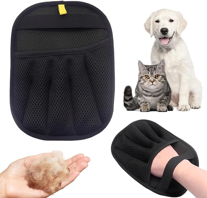 Pet Hair Removal Glove for Cats &amp; Dogs, Reusable Pet Hair Remover Electrostatic Gloves for Couch, Furniture, Carpet