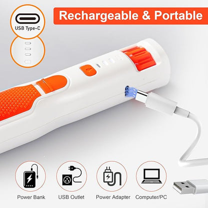 Dog Nail Grinder 7-Speed &amp; 360° LED Light, Professional Pet Nail Grinder for Dogs and Cats, Electric Dog Nail Trimmer Painless Paws Grooming &amp; Smoothing Tool for Large Medium Small Dogs Cats Pets
