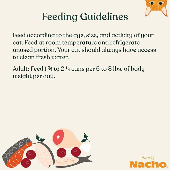 Made by Nacho Pate Wet Cat Food Variety Pack, Chicken &amp; Herring and Salmon &amp; Sole, 3 Ounce Cans, Grain-Free Canned Pet Food, Bone Broth Infused for Hydration, 12 Pack