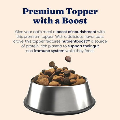 Solid Gold NutrientBoost™ Cat Food Toppers for Cats - High Protein Meal Topper &amp; Crunchy Cat Treats for Indoor Cats w/Vitamins, Minerals &amp; Amino Acids for Gut Health &amp; Immune Support - All Ages - 1lb