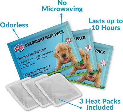 Special Edition Snuggle Puppy Toys - Heartbeat Puppy for Dogs - Pet Anxiety Relief and Calming Aid - Comfort Dog Toys for Behavioral Training in Black &amp; White