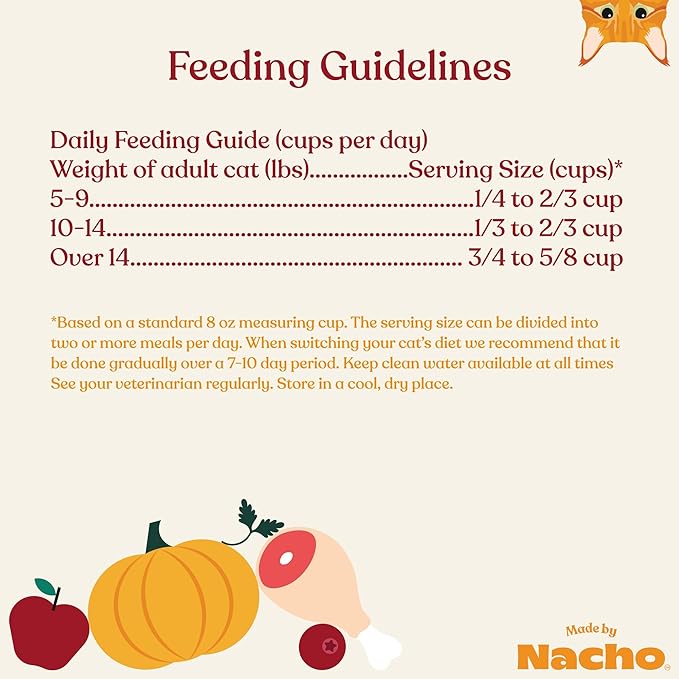 Made by Nacho Dry Cat Kibble 10lb Bag, High Protein Premium Cat Food with Freeze-Dried Pieces, Cage-Free Chicken, Duck &amp; Quail, Limited Ingredients, Single Bag