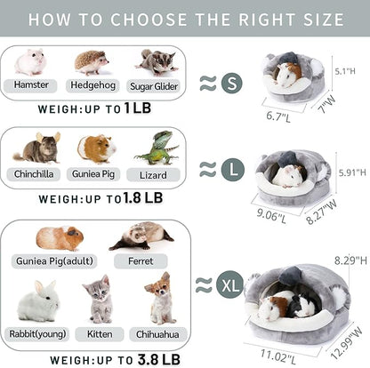 JanYoo Hamster Guinea Pig Supplies Bed Accessories House Hedgehog Cage Supplies Chinchilla Ferret Rat Gerbil
