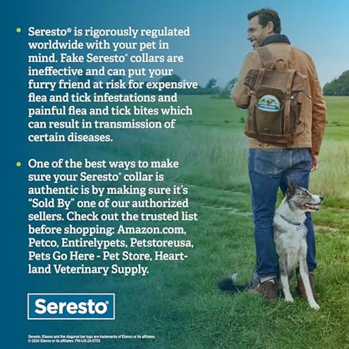 Seresto Small Dog Vet-Recommended Flea &amp; Tick Treatment &amp; Prevention Collar for Dogs Under 18 lbs. | 8 Months Protection