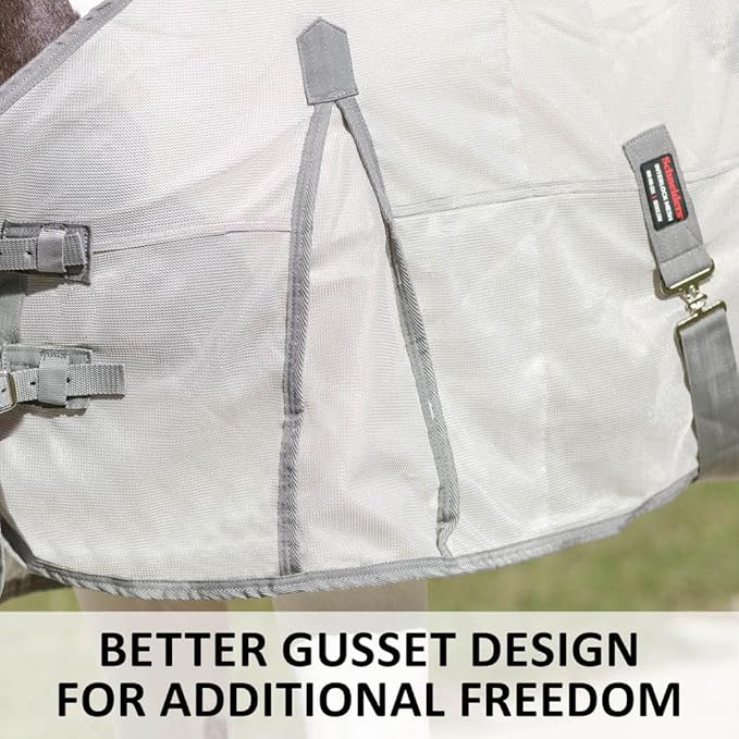 Schneiders Soft Interlock Mesh II Horse Fly Sheets | Superior UV &amp; Insect Protection | Versatile Euro Fit Option | Reflective Safety Design