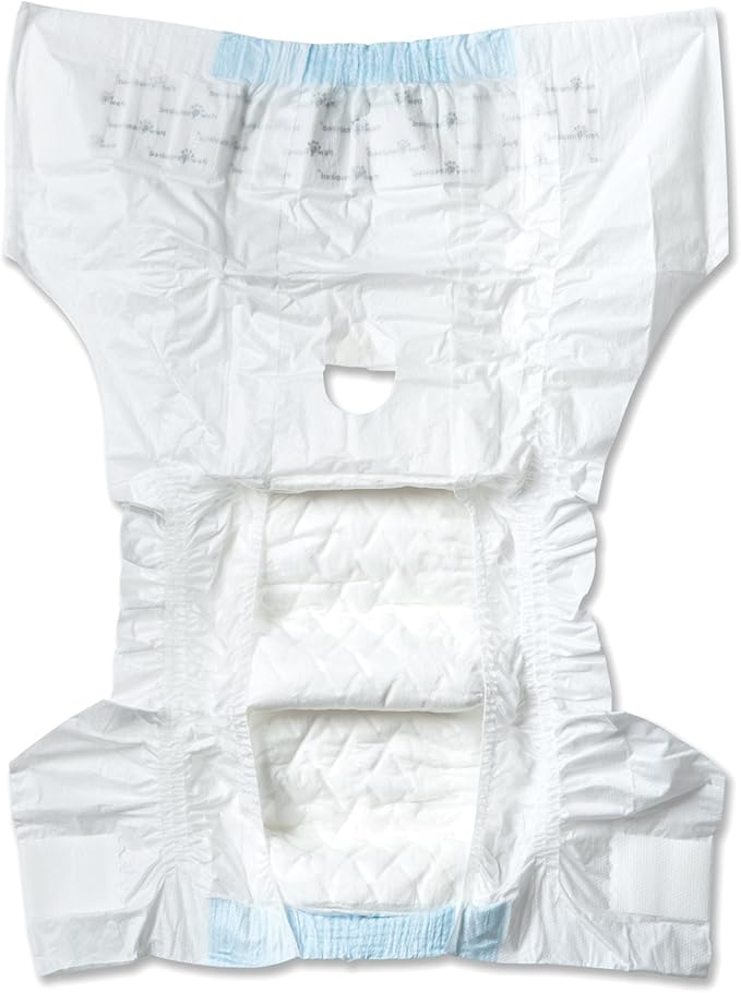 Paw Inspired 32ct Disposable Dog Diapers | Female Dog Diapers Ultra Protection | Diapers for Dogs in Heat, Excitable Urination, or Incontinence (Small)