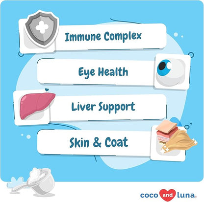 Multivitamin for Cats - 4oz Powder - L-Lysine, Taurine, and Spirulina for Immune Support and Eye Health - Fish Oil &amp; Vitamins for Skin and Heart Health. (for Cats)