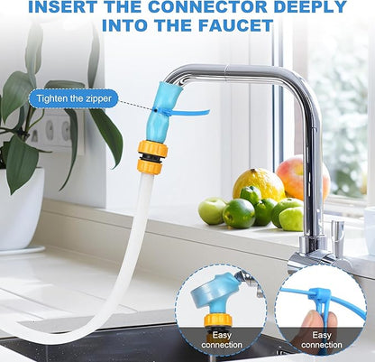 Handheld Shower Head with 6 Ft Hose Slip-On Faucet Attachment for Pet Bathing Kitchen and Utility Sink