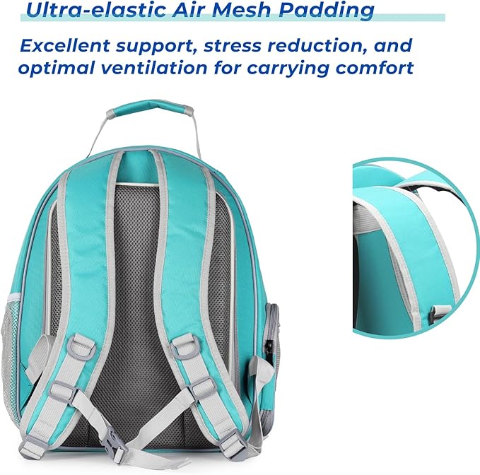 Lollimeow Cat Carrier Backpack, Bubble Dual Expandable Backpack Carrier, Pets and Small Dogs,Airline-Approved, Designed for Travel, Hiking, Walking &amp; Outdoor Use (Dual Expandable-Green)
