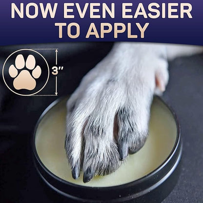 Dog Paw Balm for Dry Cracked Paws – Lick-Safe Moisturizer and Organic Paw Wax with Aloe &amp; Vitamin E – Hot Pavement and Winter Snow Protection – Nose Safe – for All Breeds