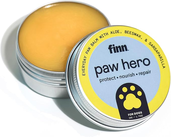 Finn Paw Hero | Natural Revitalizing Dog Paw Balm | Protect, Nourish &amp; Repair from Wear, Damage &amp; Dryness - 1.75 oz