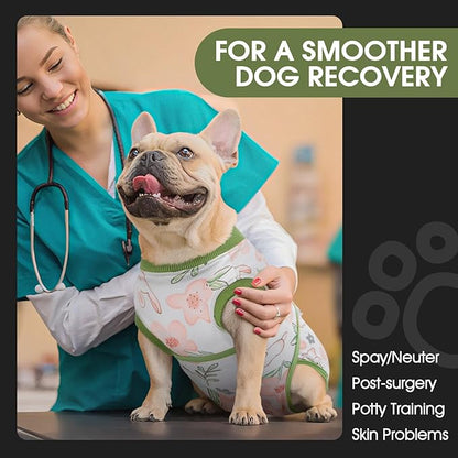 FUAMEY Dog Recovery Suit Male,Dogs Surgery Neuter Suits Puppy Spay Shirts for Female Protect Dog&