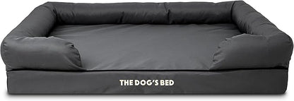 The Dog’s Bed XL Grey 43.5x34, Memory Foam, Pain Relief: Arthritis, Hip &amp; Elbow Dysplasia, Post Surgery, Lameness, Supportive, Calming, Waterproof Washable Cover, Veterinary Approved