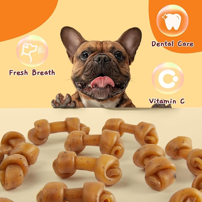 Jungle Calling Peanut Butter Dog Treats, Dental Puppy Chews, Rawhide-Free Bones for Small Dogs, 2.5&