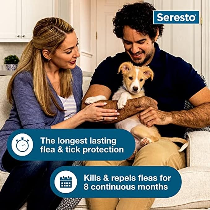 Seresto Small Dog Vet-Recommended Flea &amp; Tick Treatment &amp; Prevention Collar for Dogs Under 18 lbs. | 8 Months Protection