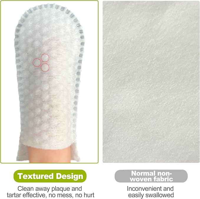 DR.EASY Breath Freshener Dental Finger Wipes 320ct for Dog &amp; Cat, Help Wipe Away Plaque &amp;Tartar, No Added Harsh Chemicals No Brush Formula