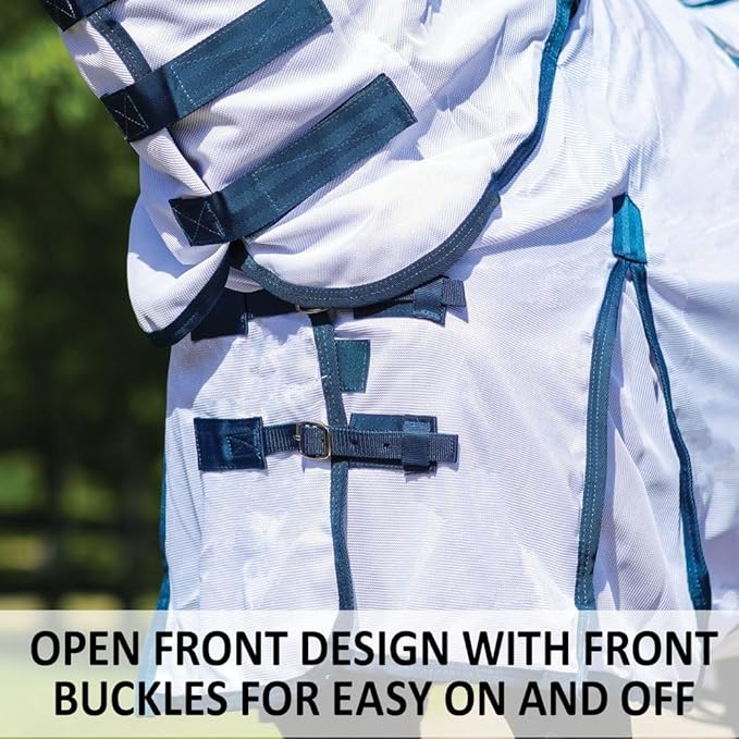 Schneiders Soft Interlock Mesh II Horse Fly Sheets | Superior UV &amp; Insect Protection | Versatile Euro Fit Option | Reflective Safety Design