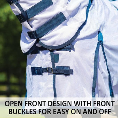 Schneiders Soft Interlock Mesh II Horse Fly Sheets | Superior UV &amp; Insect Protection | Versatile Euro Fit Option | Reflective Safety Design