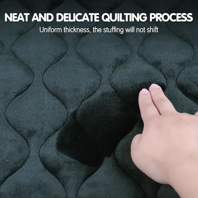 furrybaby Dog Bed Mat Flat Crate Mat with Anti-Slip Bottom Machine Washable Pet Kennel Pad for Dog Sleeping (XL 48x30&