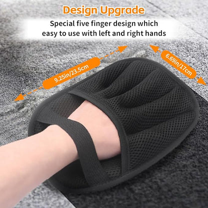 Pet Hair Removal Glove for Cats &amp; Dogs Five-Finger Electrostatic Pet Hair Remover Glove for Clothing, Couch, Carpet, Furniture, Great Alternative to Pet Lint Roller