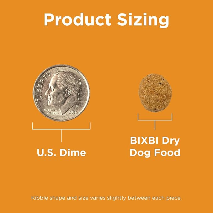 BIXBI Rawbble Dry Dog Food, Chicken, 4 lbs - USA Made with Fresh Meat - No Meat Meal &amp; No Corn, Soy or Wheat - Freeze Dried Raw Coated Dog Food - Minimally Processed for Superior Digestibility