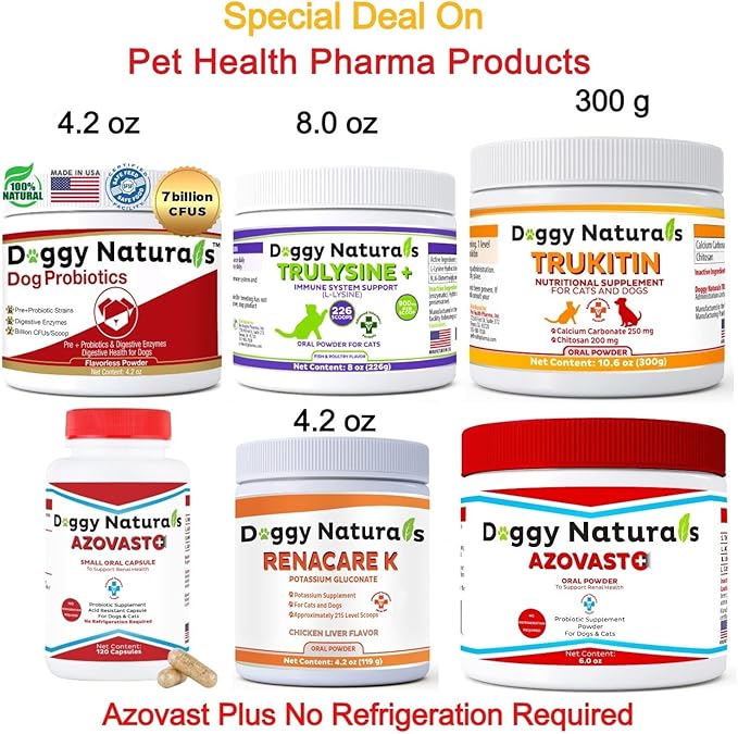 Trulysine Plus L-Lysine for Cats Immune Support Oral Powder 8oz/226g - Cats &amp; Kittens of All Age, Sneezing, Runny Nose Squinting, Watery Eyes Chicken Liver Flavor (U.S.A)(226 Grams (900mg / Scoop))
