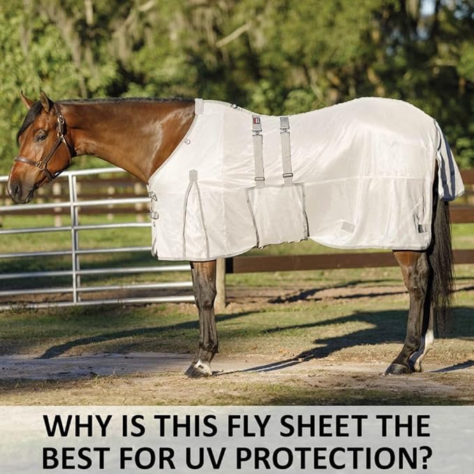 Schneiders Soft Interlock Mesh II Horse Fly Sheets | Superior UV &amp; Insect Protection | Versatile Euro Fit Option | Reflective Safety Design