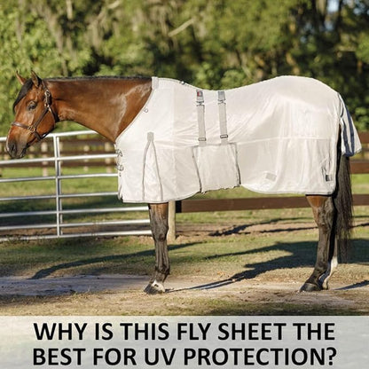 Schneiders Soft Interlock Mesh II Horse Fly Sheets | Superior UV &amp; Insect Protection | Versatile Euro Fit Option | Reflective Safety Design