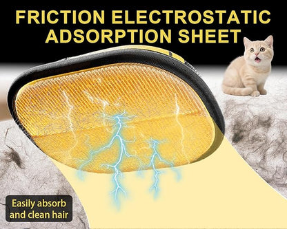 2Pcs Electrostatic Gloves Pet Hair Removal, Reusable Cat &amp; Dog Hair Remover for Couch, Furniture, Carpet, Curtain, Upgraded Animal Fur Removal Tool, Cat Grooming Gloves
