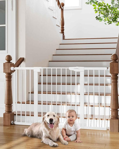 Cumbor 29.7-54.2" Wide Baby Gate for Stairs, Mom&
