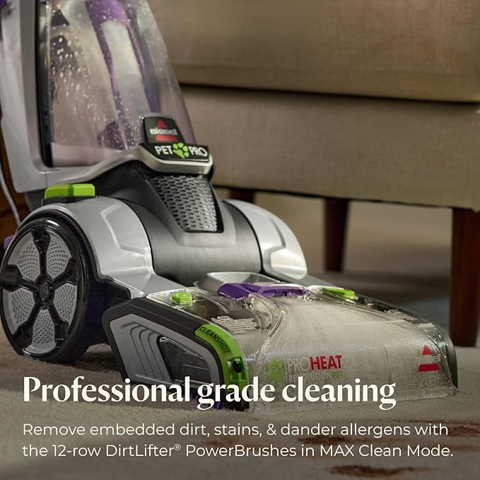 BISSELL ProHeat 2X Revolution Pet Pro Plus, 3588F, Upright Deep Cleaner, 30-minute Dry Time, Dual Dirt Lifter Powerbrush, Hose &amp; Tool Attachment, Pet Upholstery Tool and Tough Stain Tool Included