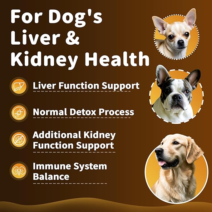 (2 Pack) Poppaw Milk Thistle for Dogs, 9-in-1 Liver &amp; Kidney Support Drops with Artichoke, Resveratrol, Marigold Extract, Natural Detox Herbal Supplement for Liver Function, Bacon Flavor, 2 Oz