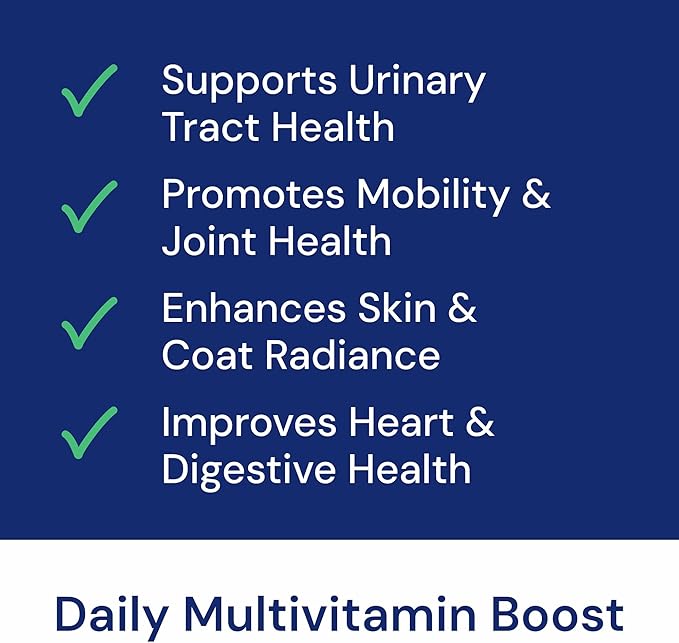 Advanced 15-in-1 Multivitamin for Dogs &amp; Cats - Premium Liquid Supplement with Glucosamine, Vitamin B Complex and Cranberry for Joint, Digestive, Skin, Immune &amp; UTI Support - 2.0 Fl Oz - Made in USA