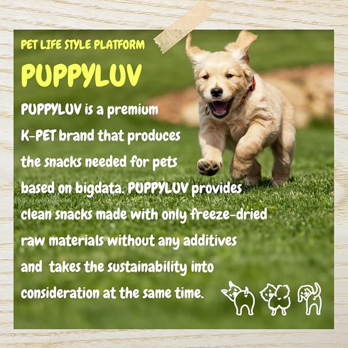 Puppyluv Treat - Freeze Dried Salmon Dog &amp; Cat Treats, Wild Caught, Single Ingredient, Natural High Protein &amp; Fish Oil, Grain Free Gluten Free, 3.2oz