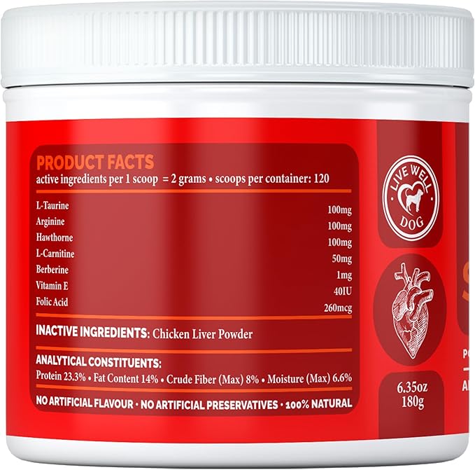 Heart Formula for Dogs &amp; Cats 6.35 oz, 180g