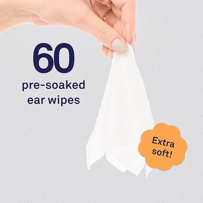 Petpost | Large Dog Ear Cleaner Wipes - Ultra Soft XL Cotton Pads in Coconut Oil Aloe Solution - Remedy for Dog Ear Rinse &amp; Cleanser 60 ct.