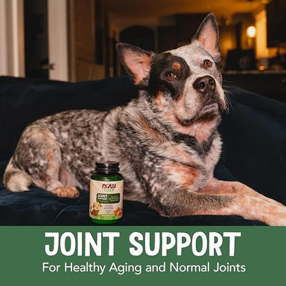 NOW Pet Health, Joint Support Supplement, Formulated for Cats &amp; Dogs, NASC Certified, 90 Chewable Tablets