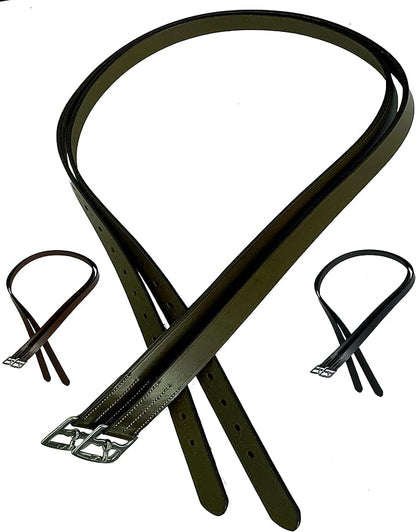 Majestic Ally Genuine Leather English Stirrup Leather (Pair)