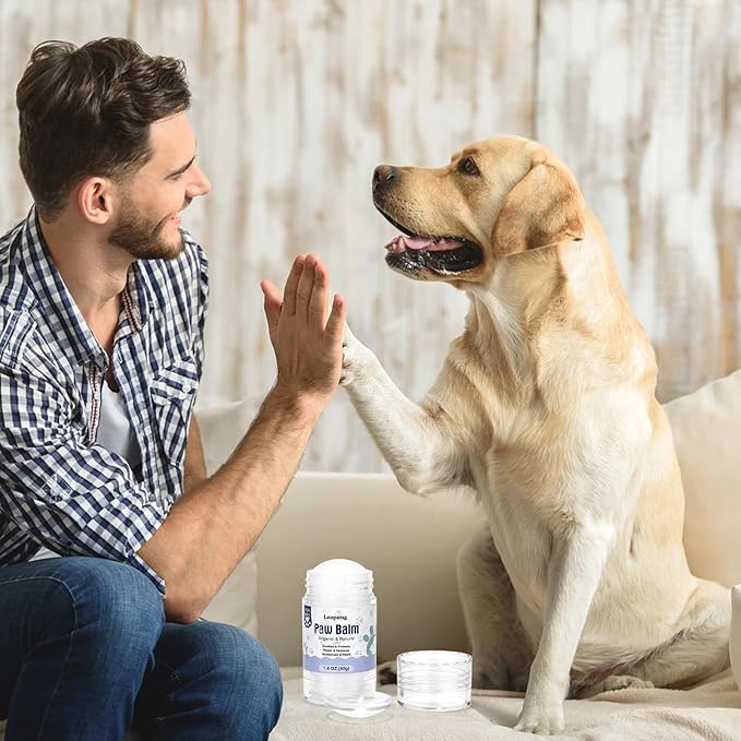 Dog Paw Balm, Moisturizer &amp; Protection for Cracked Dry &amp; Damaged Paws, Nose &amp; Elbows Natural Lick Safe Dog Nose Balm