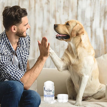 Dog Paw Balm, Moisturizer &amp; Protection for Cracked Dry &amp; Damaged Paws, Nose &amp; Elbows Natural Lick Safe Dog Nose Balm
